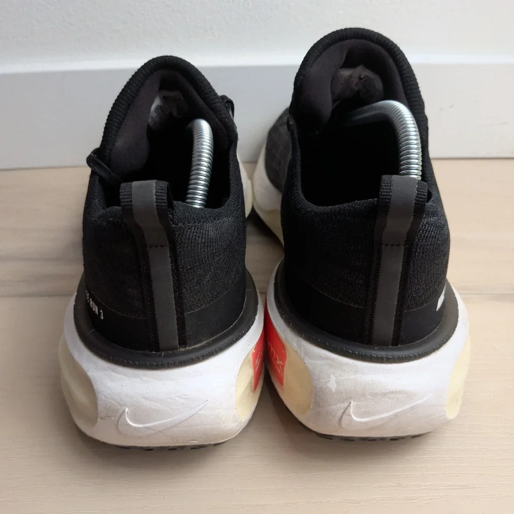 Nike Invincible Run 3 Mens 10.5 Black White ZoomX Running Shoes DR2615-001